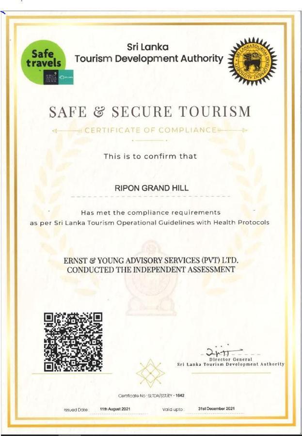 Ripon Grand Hill By Ehi Hotel Nuwara Eliya Luaran gambar
